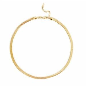 Jennifer Zeuner Hamilton Necklace NWT 14k Gold Plated Dainty Layering Jewelry
